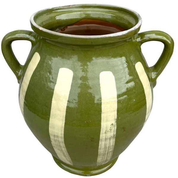 Green Glazed Earthenware Vessel #1
