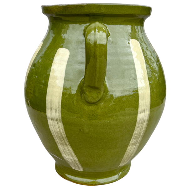 Green Glazed Earthenware Vessel #1