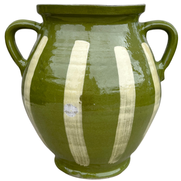Green Glazed Earthenware Vessel #1