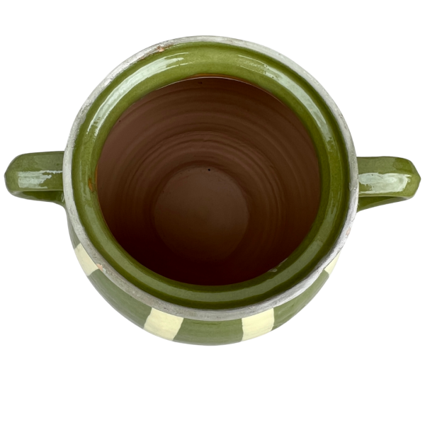 Green Glazed Earthenware Vessel #1