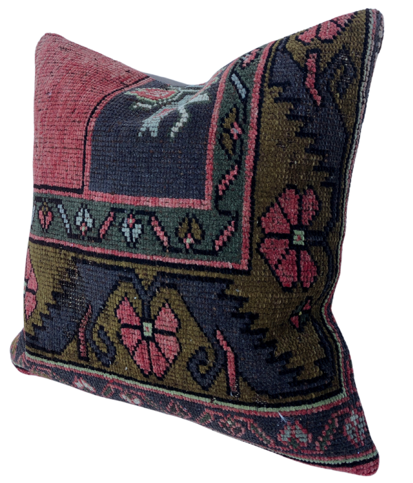 One-of-a-Kind Turkish Rug Pillow #17