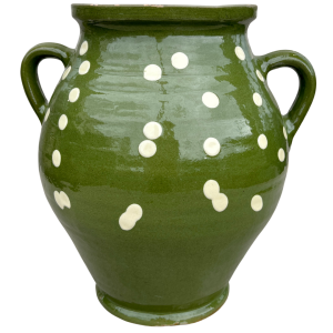 Green Glazed Earthenware Vessel #2