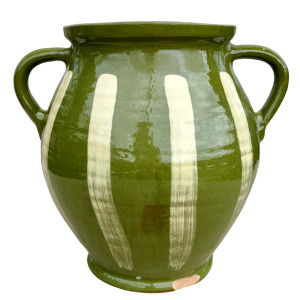 Green Glazed Earthenware Vessel #3