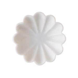 6" Scalloped Marble Accent Bowl