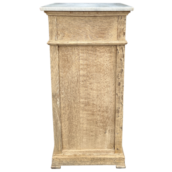 French Bleached Oak Bedside Table