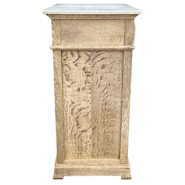 French Bleached Oak Bedside Table