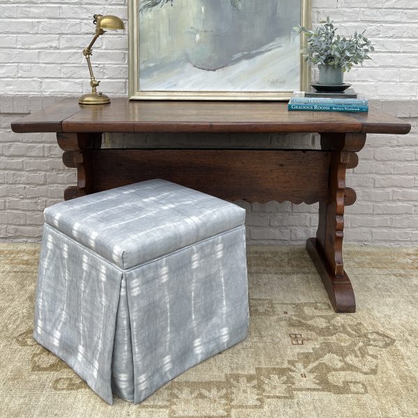 compact storage ottoman