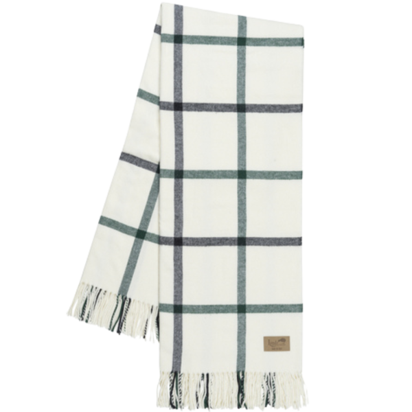 Pine & Graphite Tattersall Plaid Throw