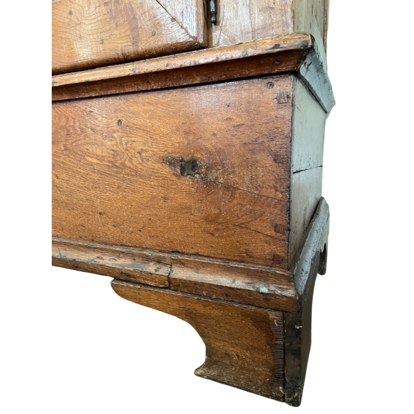 Belgian oak wardrobe-style cabinet with doors and storage space