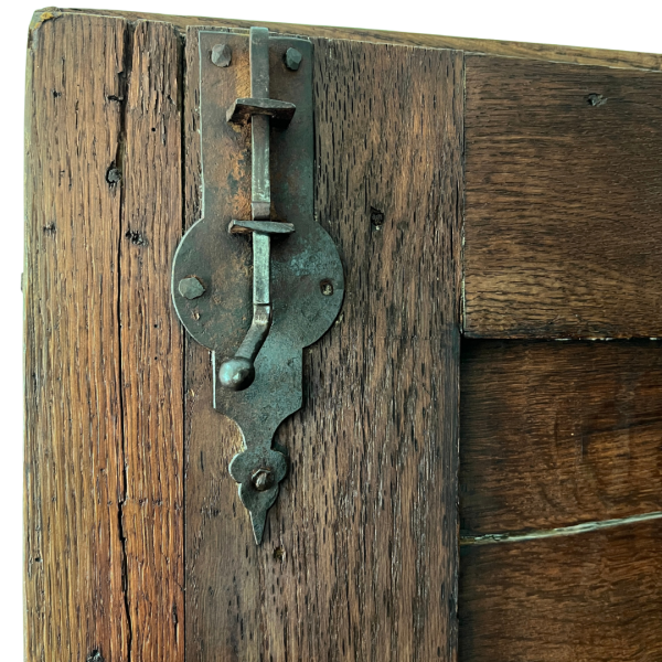 Classic Belgian oak armoire for bedroom organization