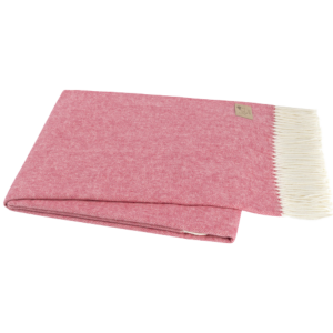 Italian Herringbone Throw - Tea Rose