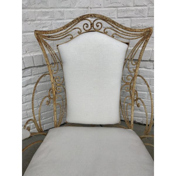decorative iron garden chair