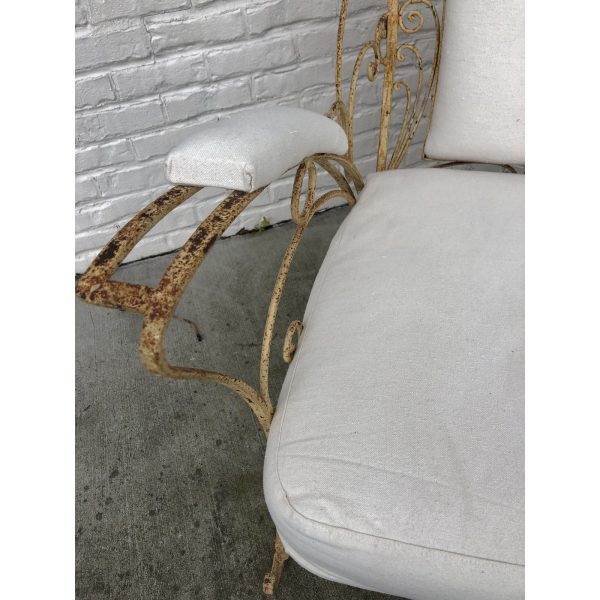 ornate iron garden chair