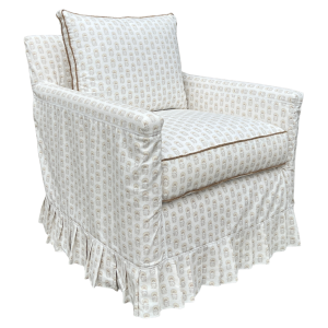 Lee Industries C1935-01 Slipcovered Swivel Chair