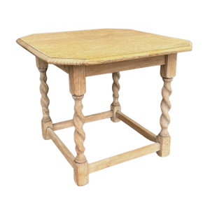 English Bleached Oak Accent Table