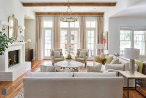 layered lighting by Laura Ramsey Interiors