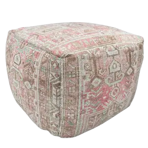 Lee Industries Vintage Turkish Rug Ottoman