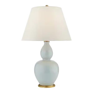 Yue Double Gourd Table Lamp (Ice Blue Porcelain)