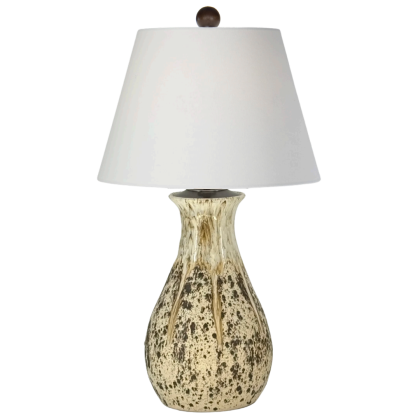 Charlie West Dawson Table Lamp in Toasted Marshmallow #1