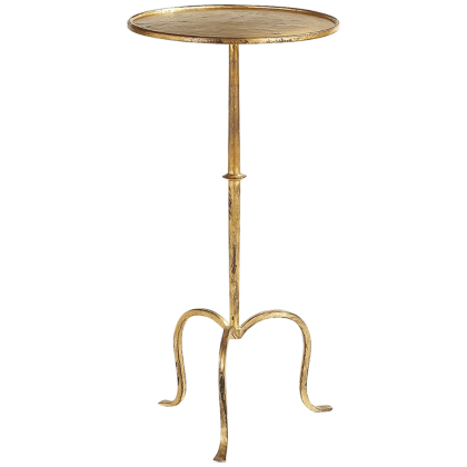 Gilded Iron Martini Table